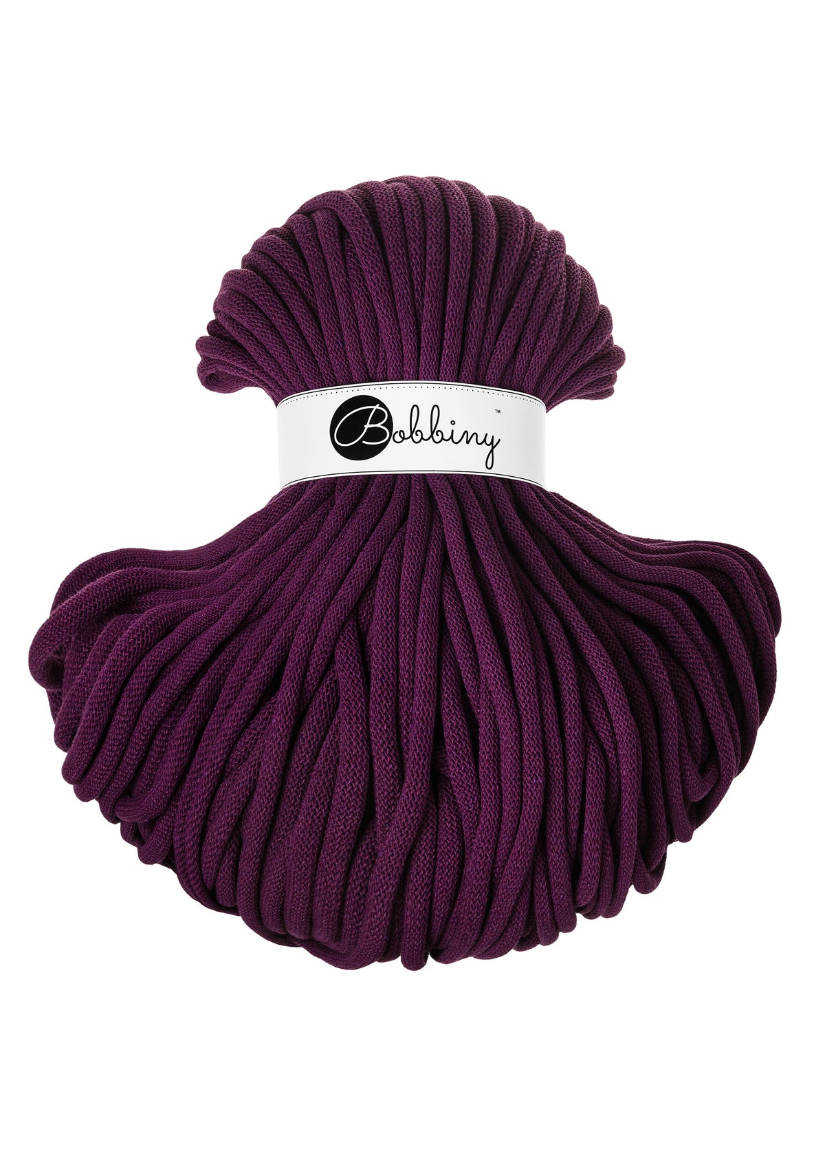 Bobbiny Jumbokordel – 9 mm, 100 m, Aubergine