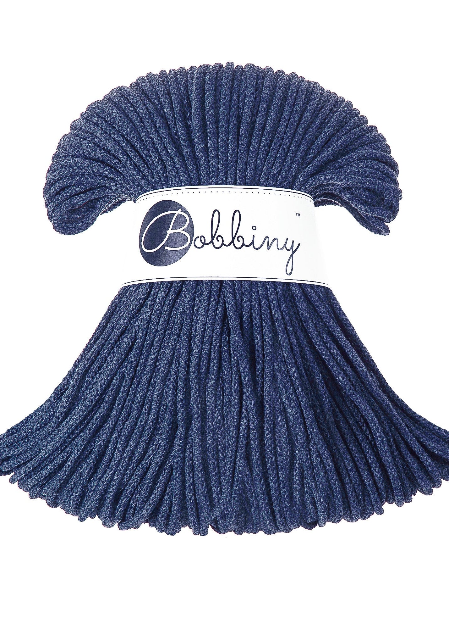 Bobbiny Junior Garn – 3 mm, 100 m, Jeans