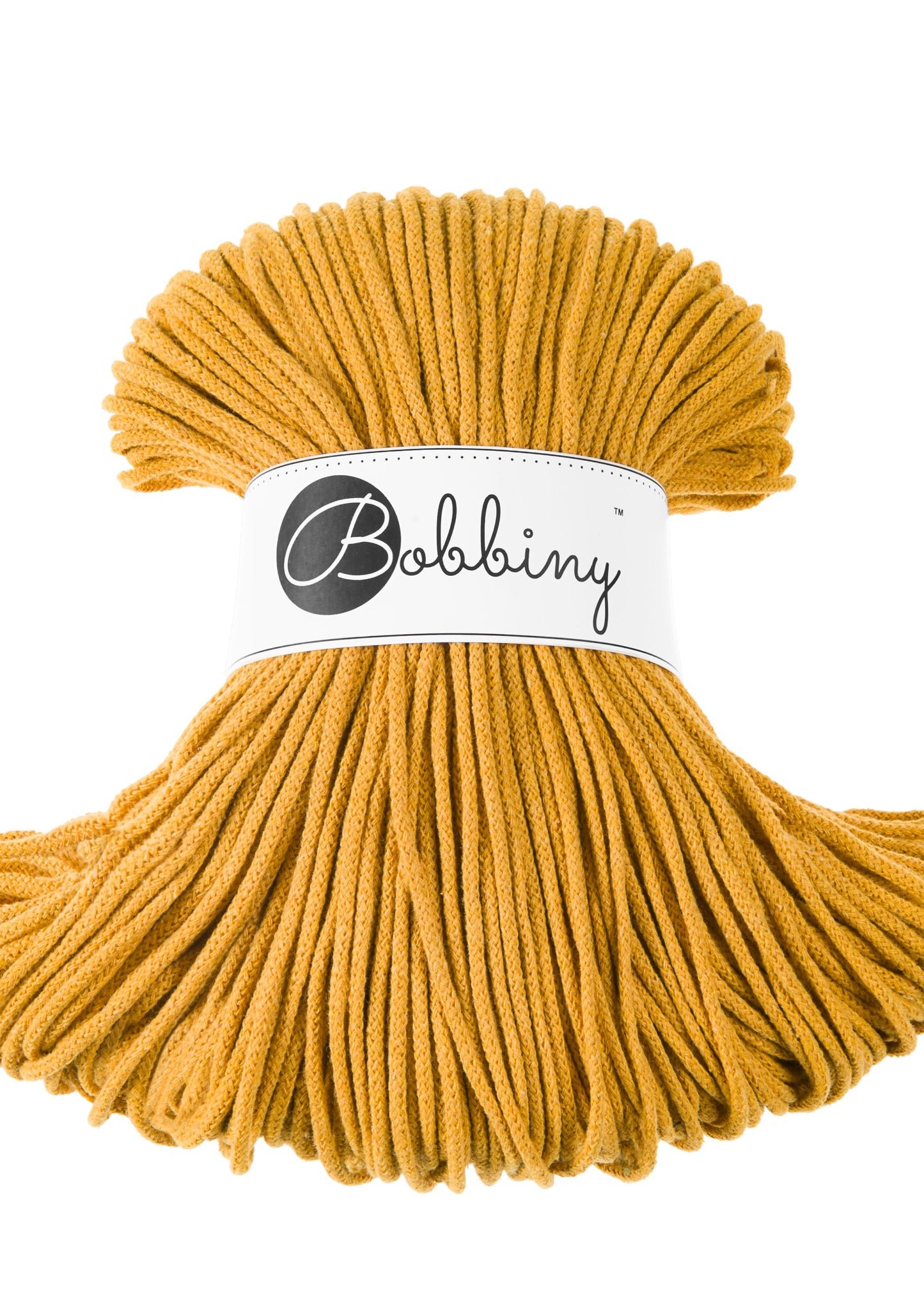 Bobbiny Junior Garn – 3 mm, 100 m, Mustard