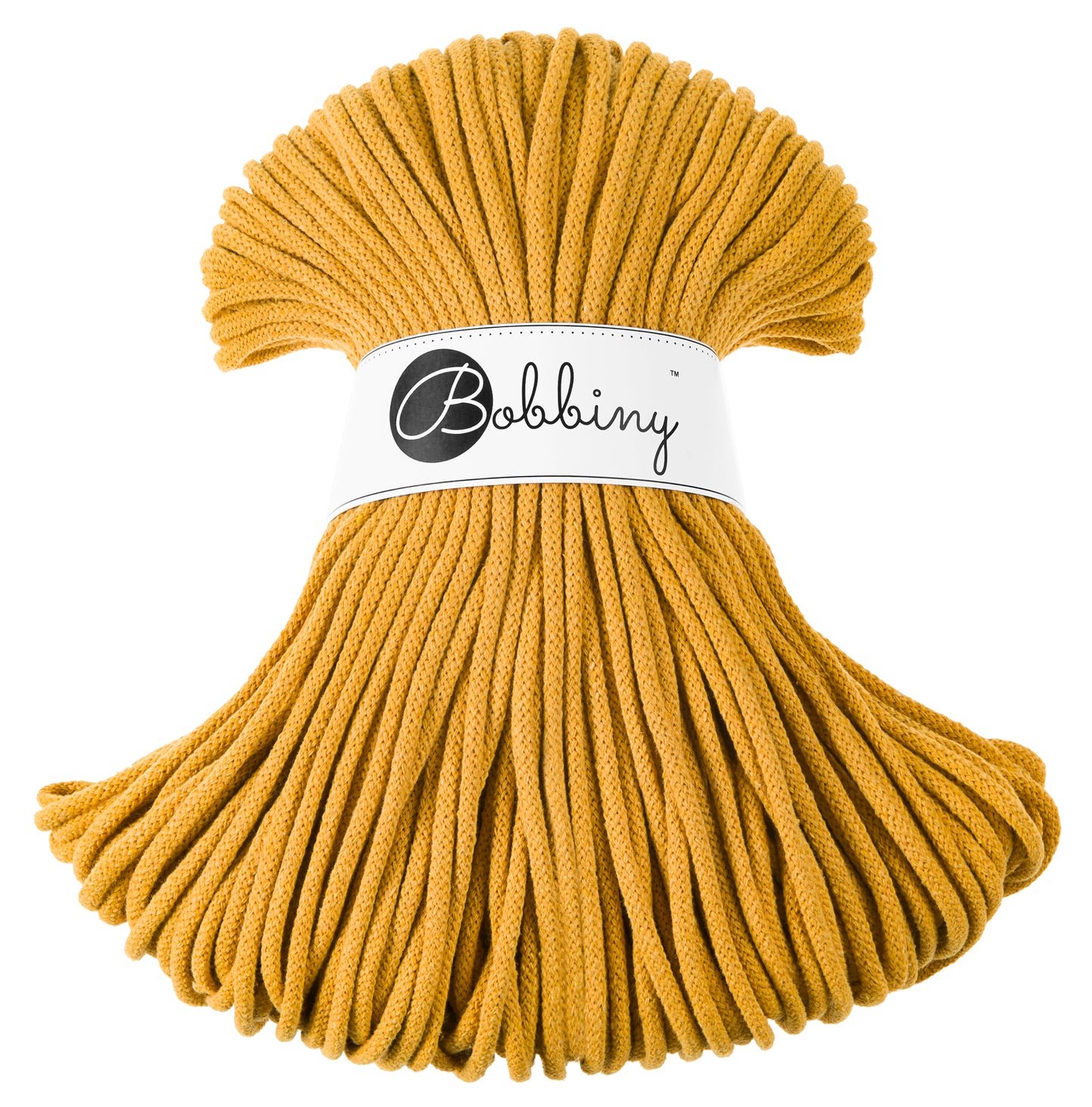 Bobbiny Junior Garn – 5 mm, 100 m, Mustard