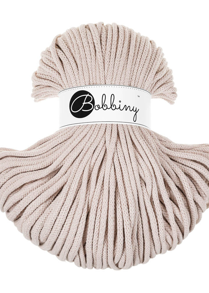 Bobbiny Junior Garn – 5 mm, 100 m, Nude