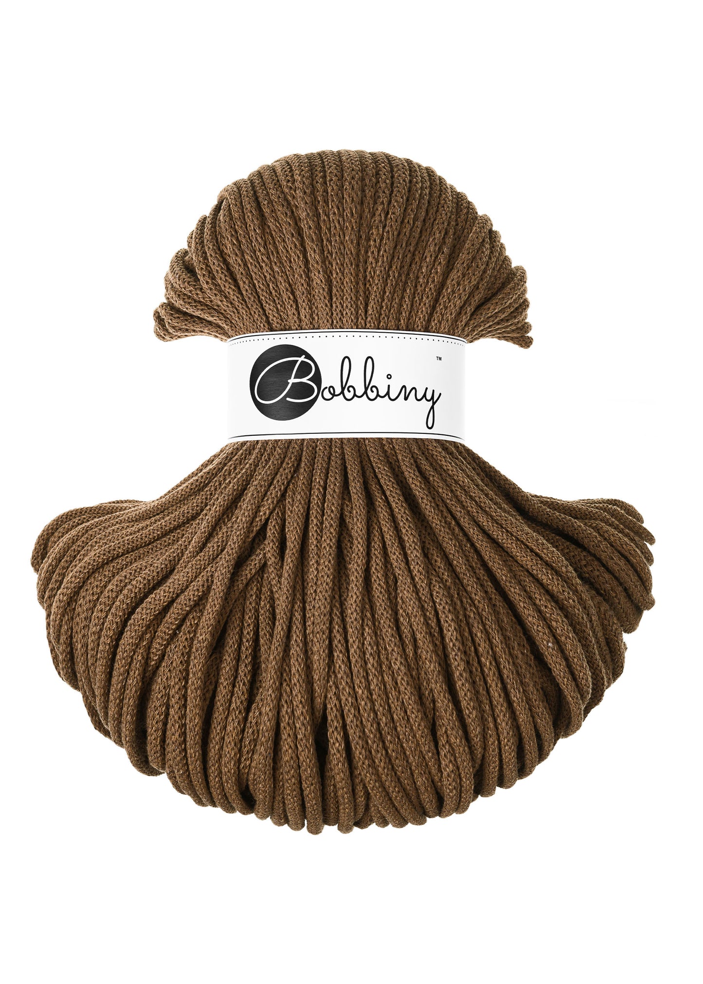 Bobbiny Junior Garn – 5 mm, 100 m, Nut Brown