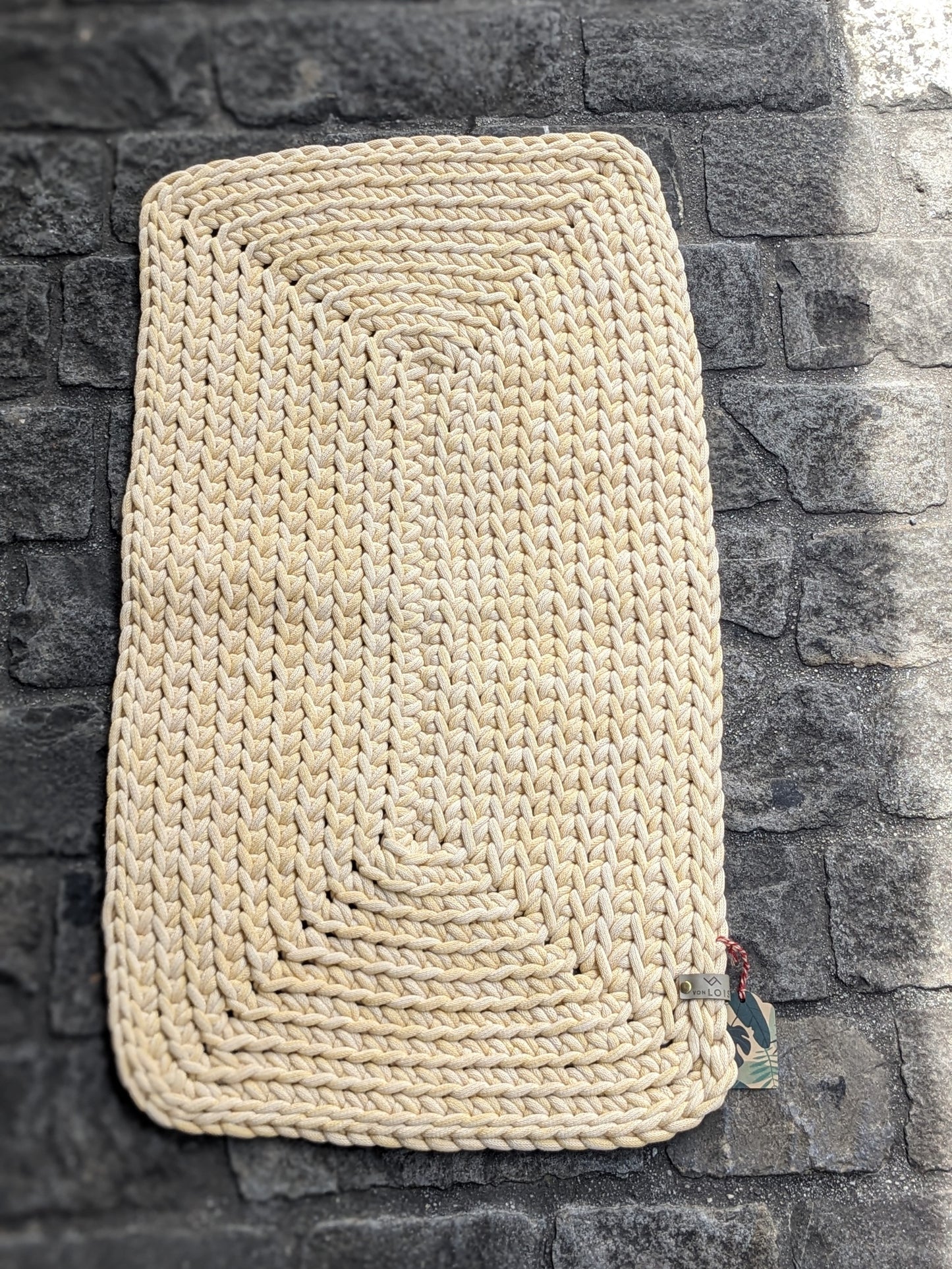 Teppich aus recycelter Baumwolle (9mm Garn)