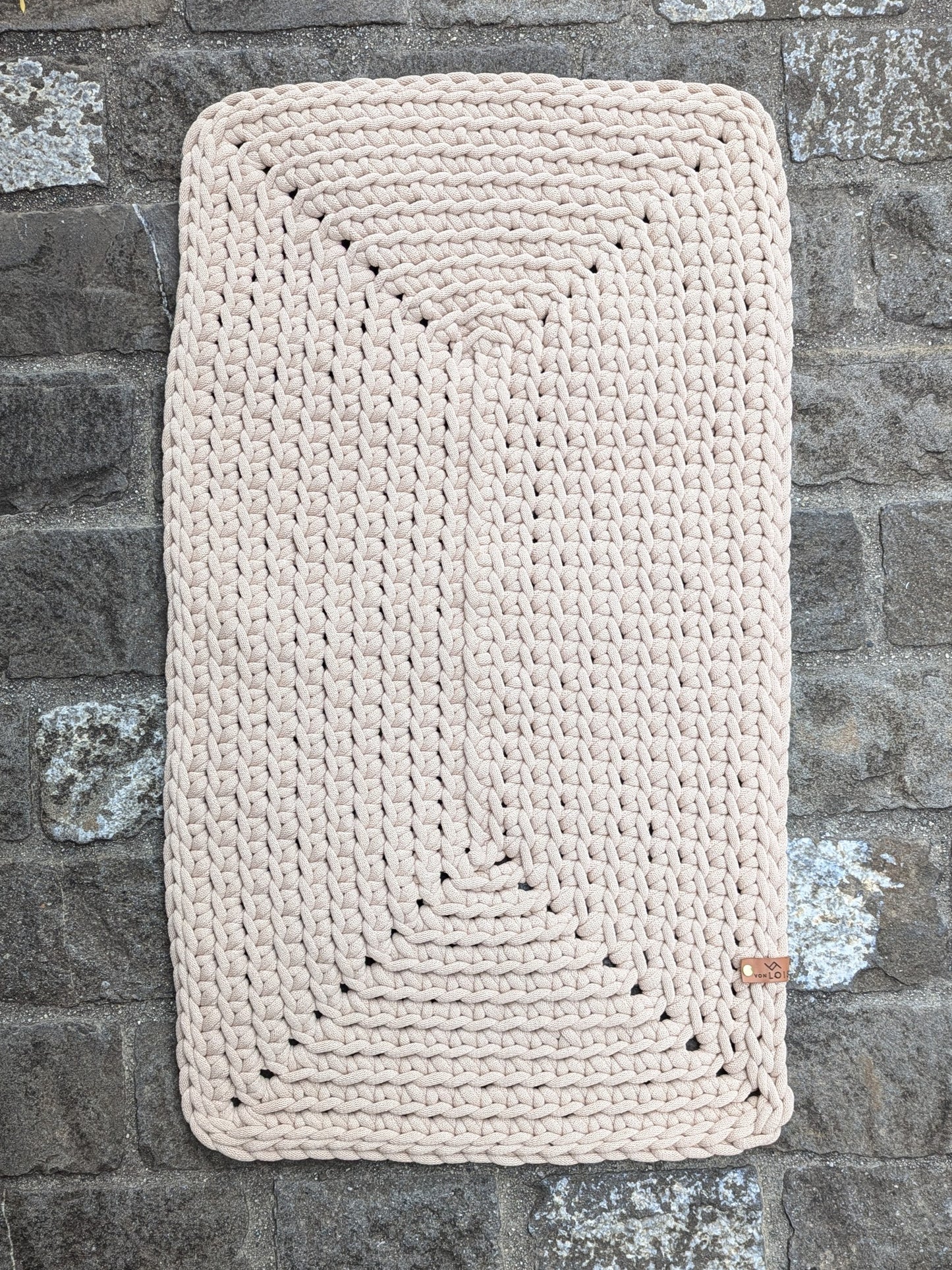 Teppich aus recycelter Baumwolle (9mm Garn)
