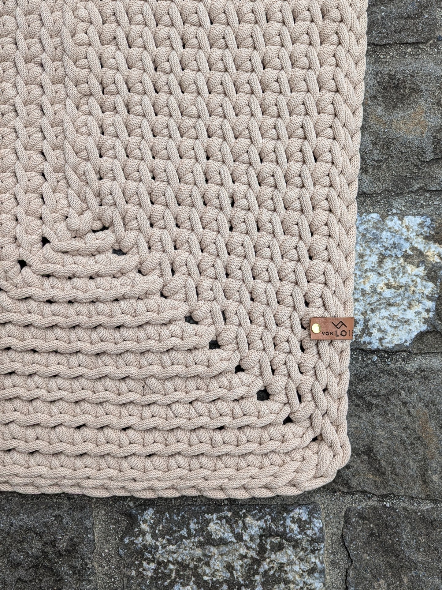 Teppich aus recycelter Baumwolle (9mm Garn)