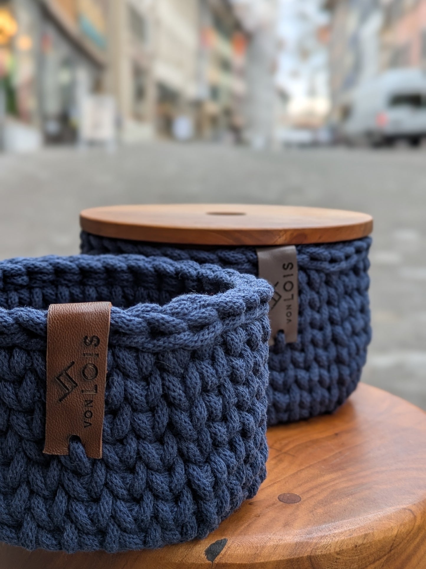 Körbchen aus recycelter Baumwolle