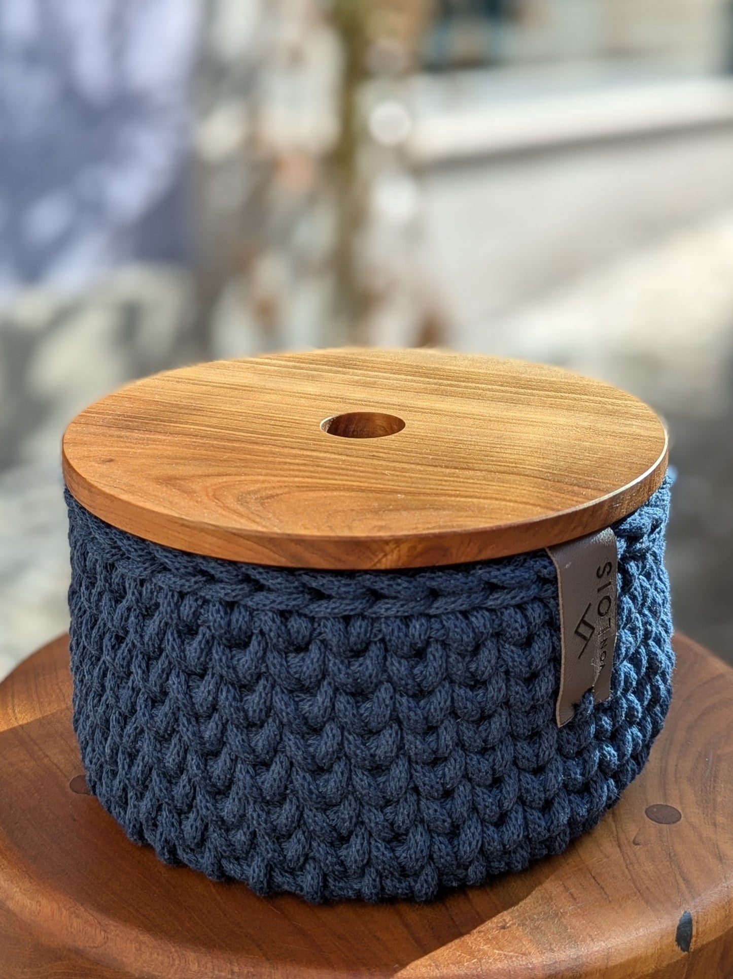 Baumwollkörbchen mit Deckel