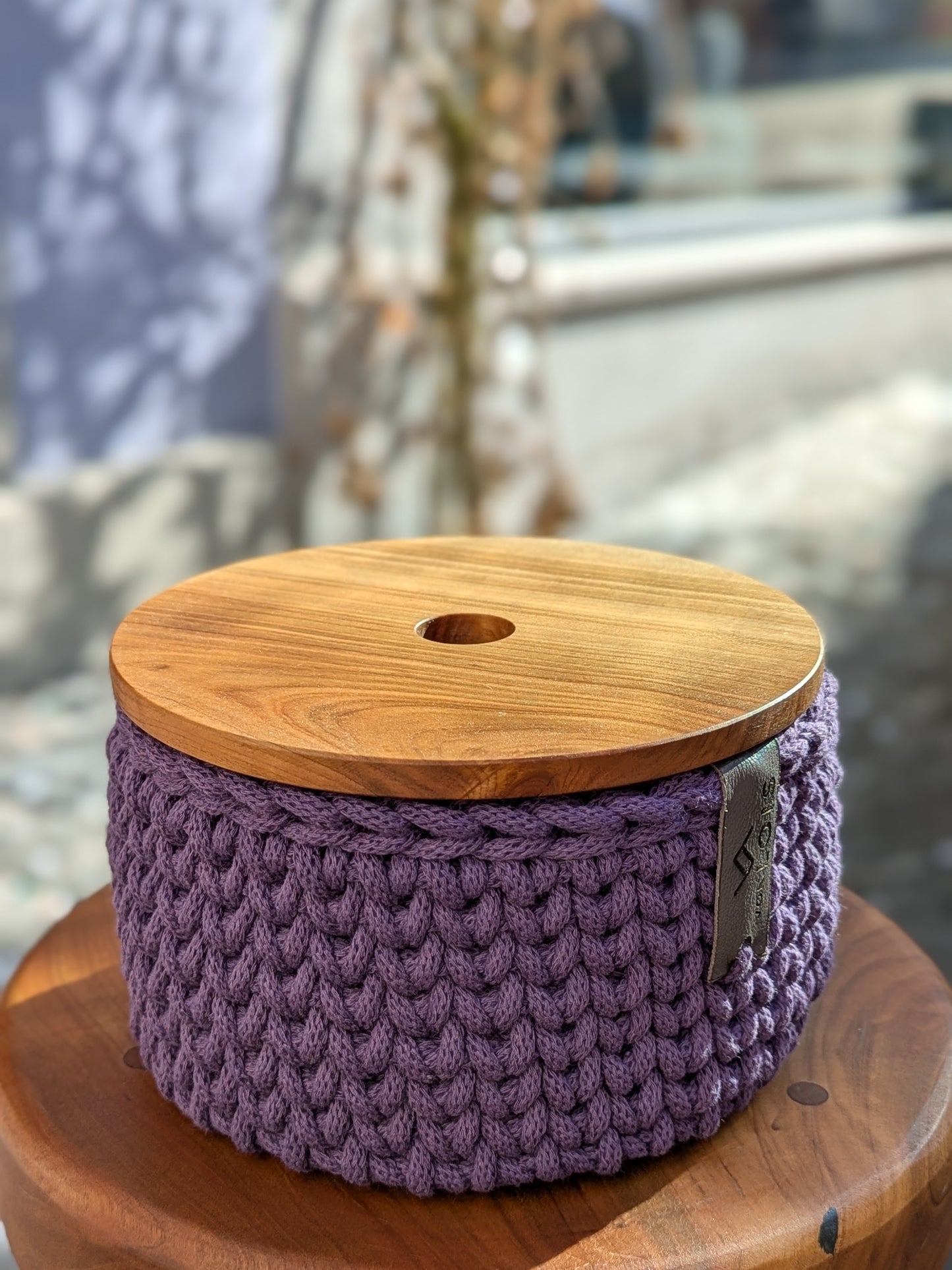 Baumwollkörbchen mit Deckel