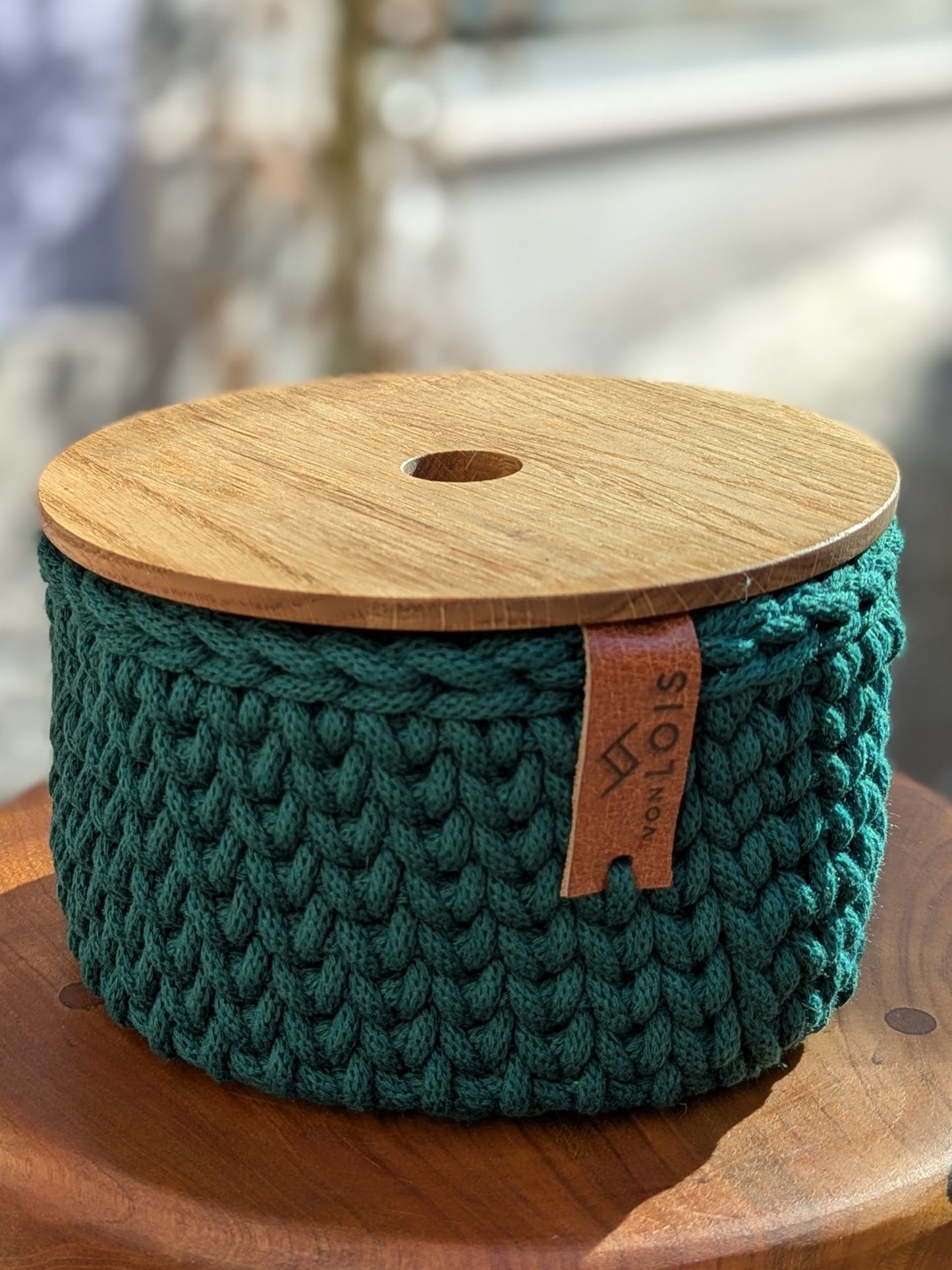 Baumwollkörbchen mit Deckel