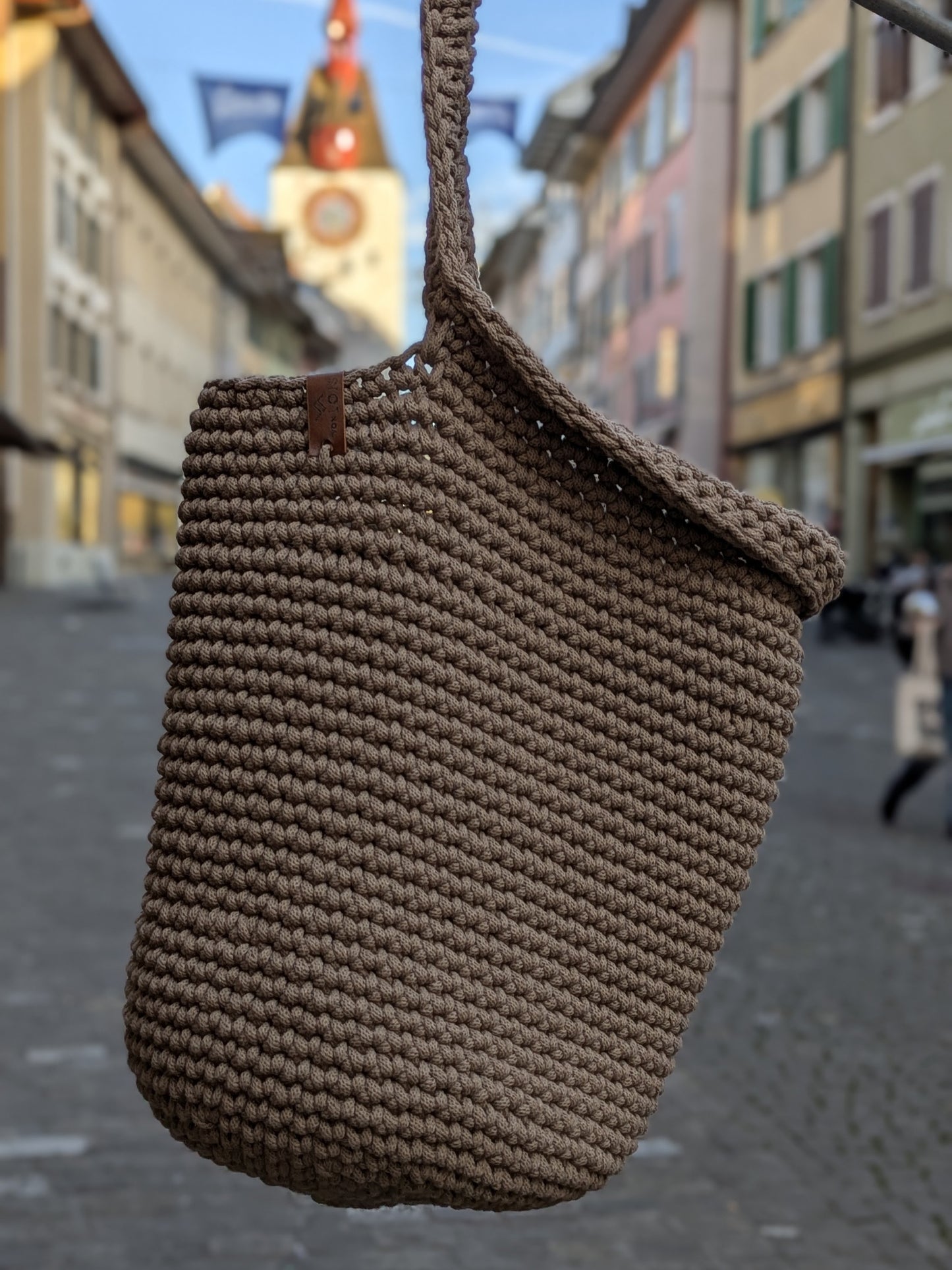 Hängetasche aus Recycling-Baumwolle XL