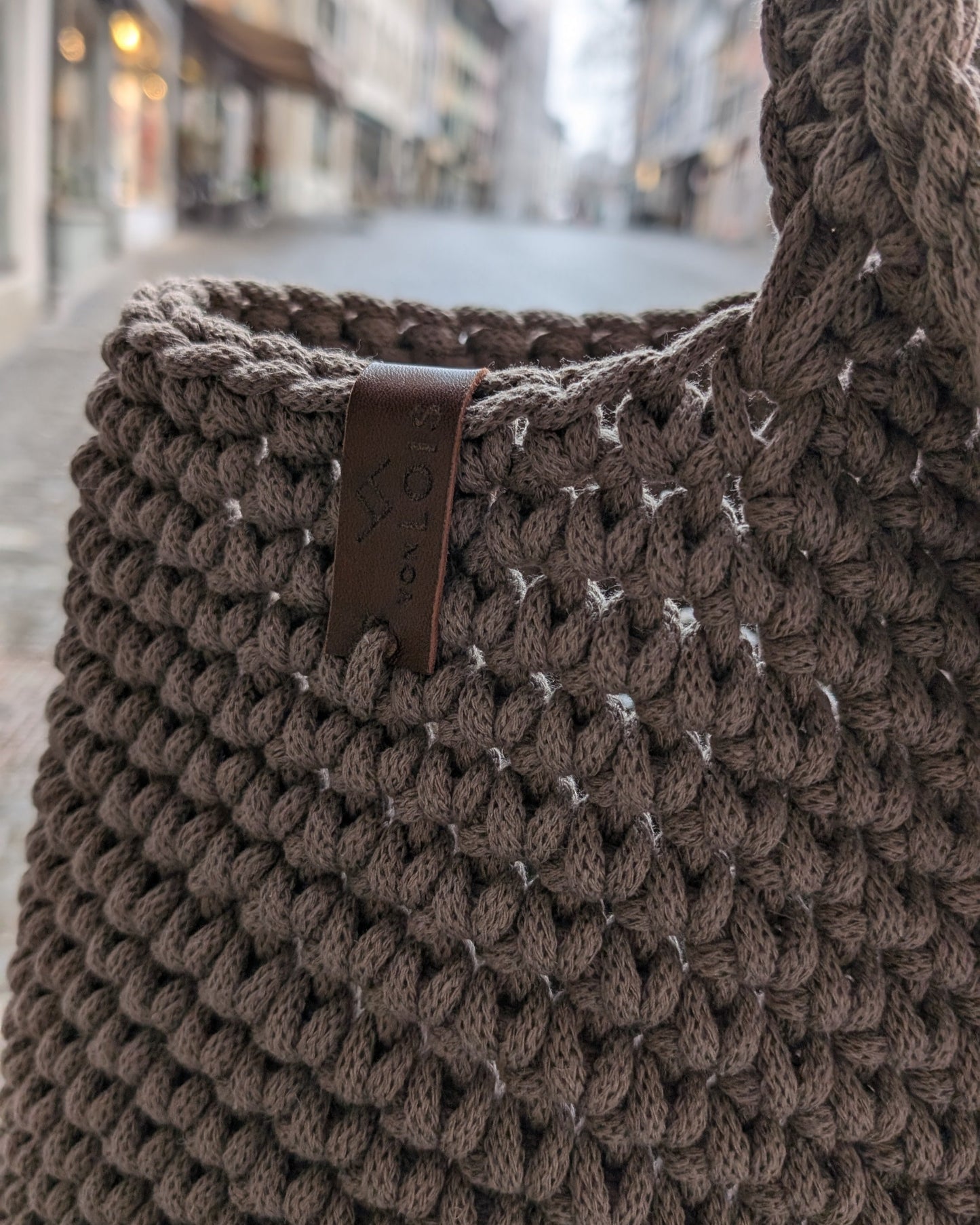 Hängetasche aus Recycling-Baumwolle XL