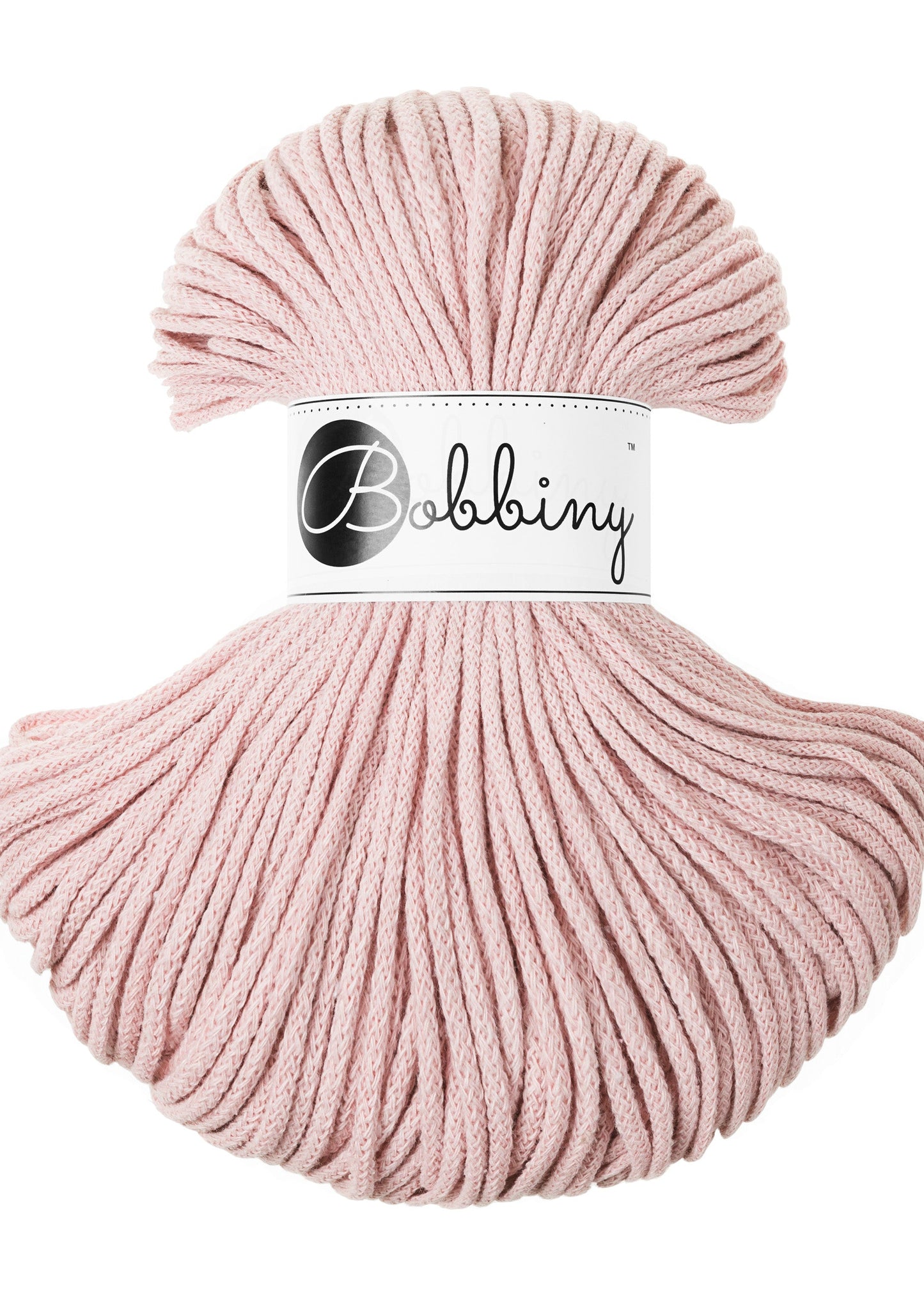 Bobbiny Junior Garn – 3 mm, 100 m, Pastel Pink