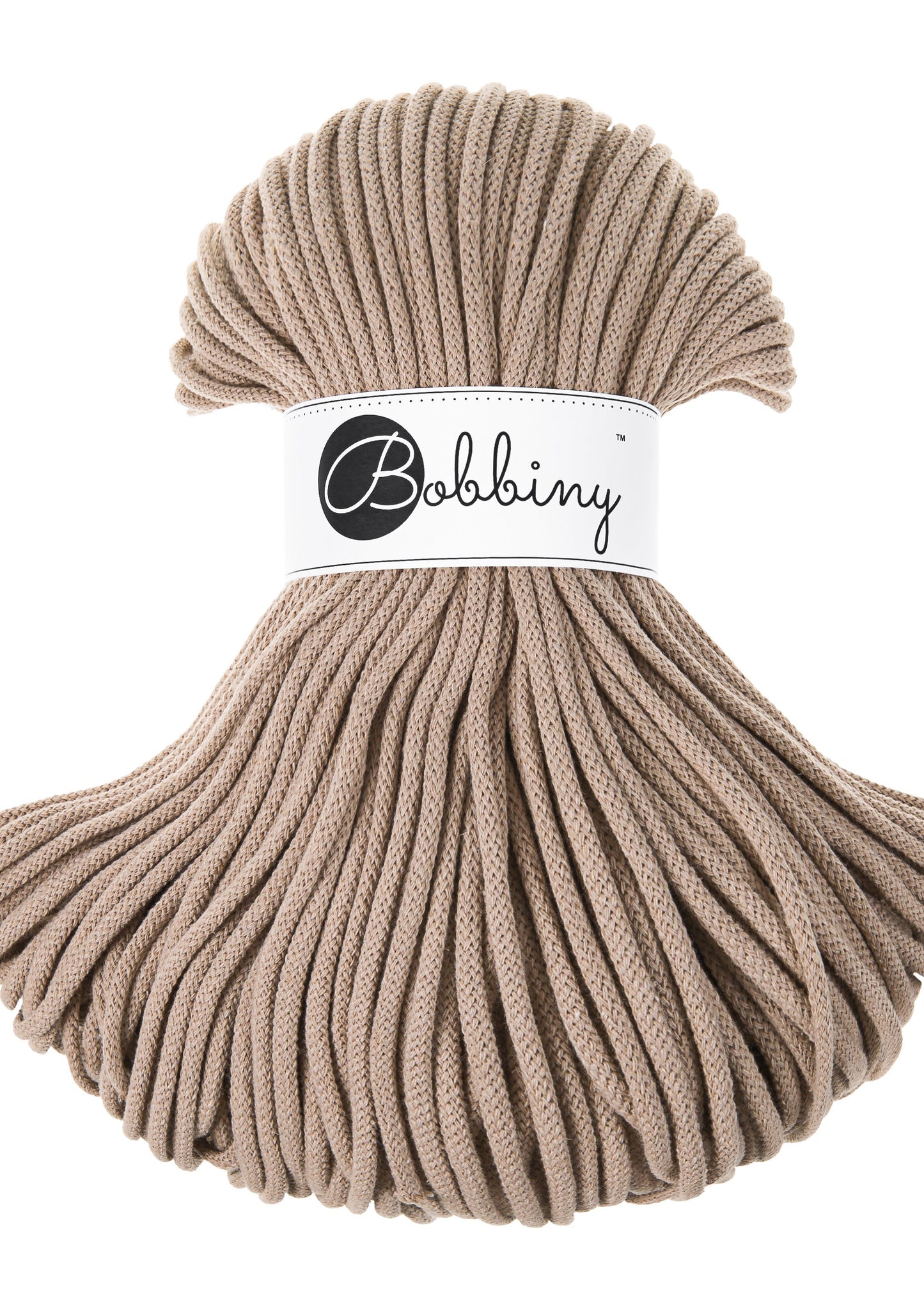 Bobbiny Junior Garn – 5 mm, 100 m, Sand