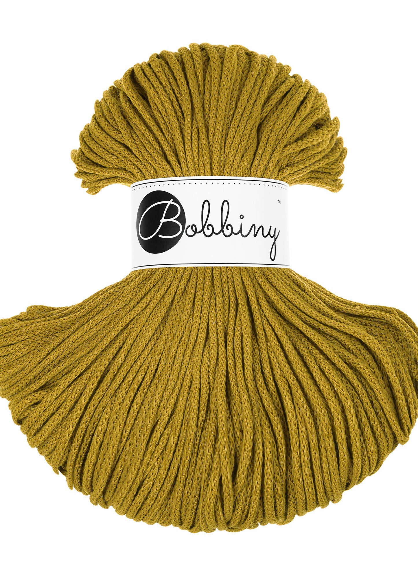Bobbiny Junior Garn – 3 mm, 100 m, Spicy yellow