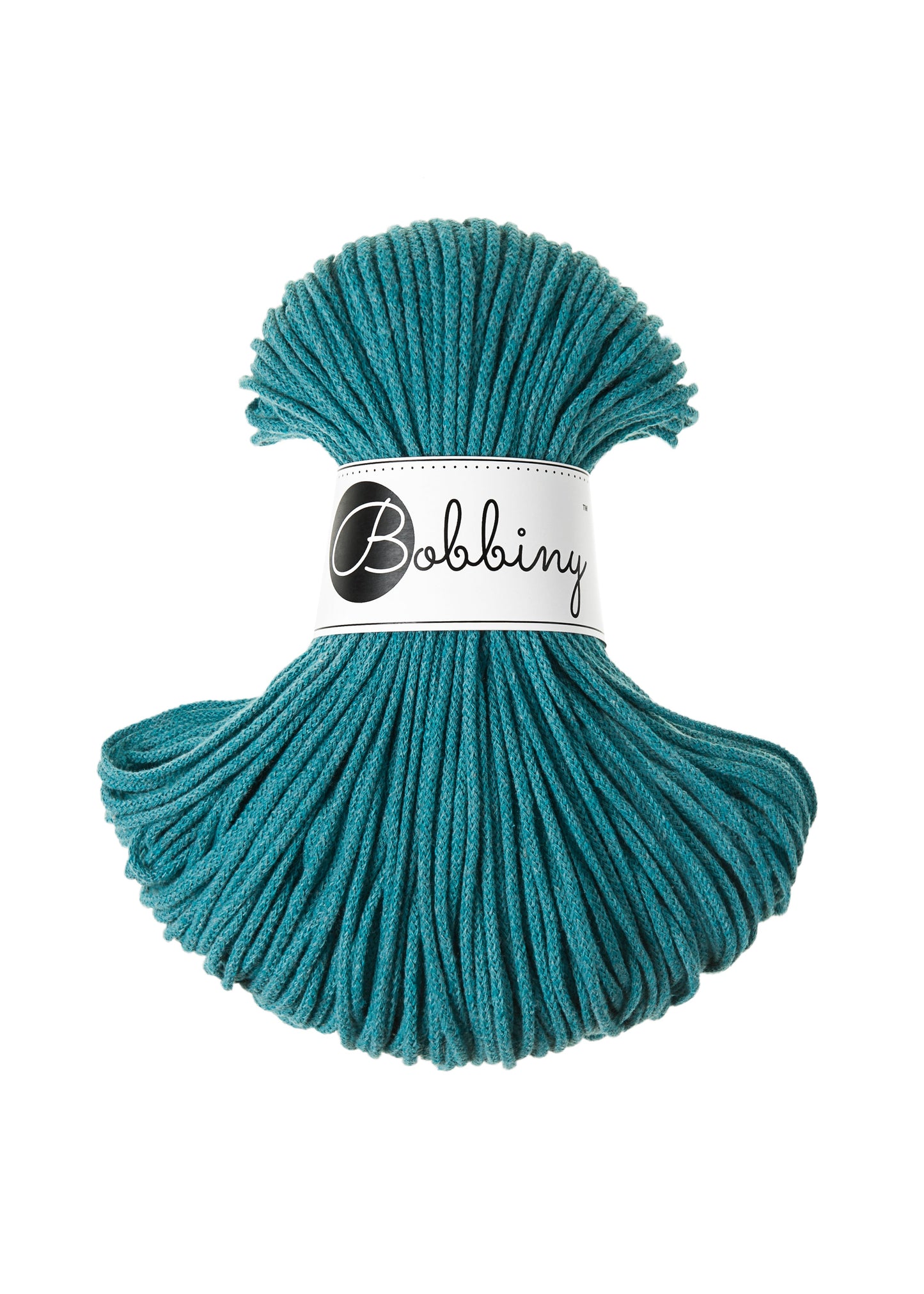 Bobbiny Junior Garn – 3 mm, 100 m, Teal