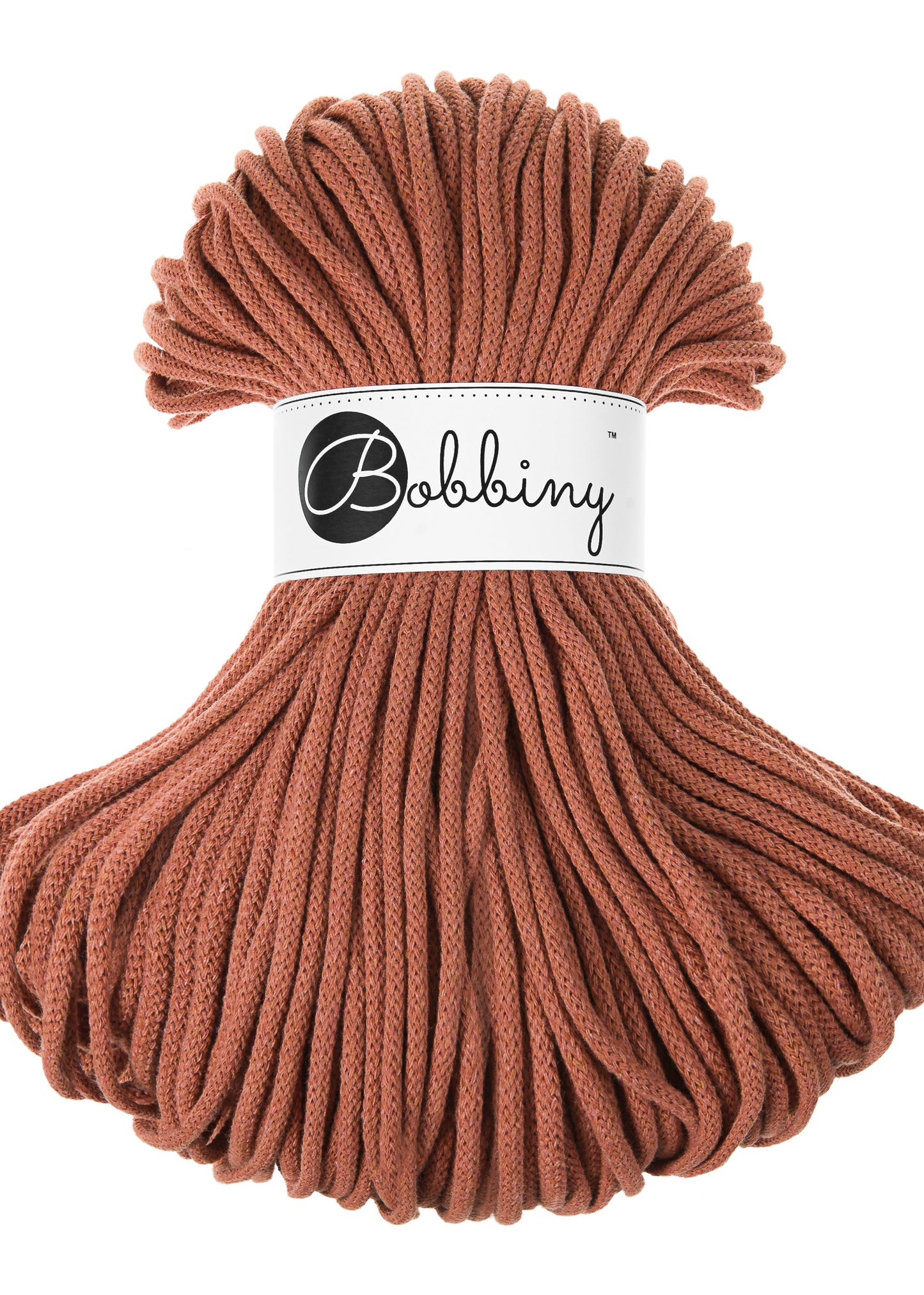 Bobbiny Junior Garn – 5 mm, 100 m, Terracotta