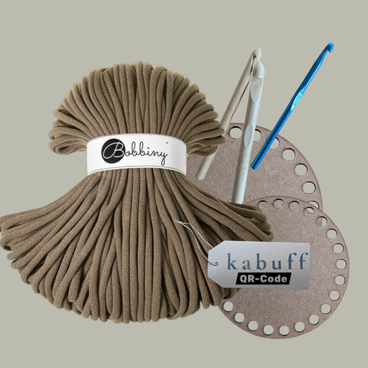 DIY Häkelset mit Jumbo Garn – Korbset Coffee