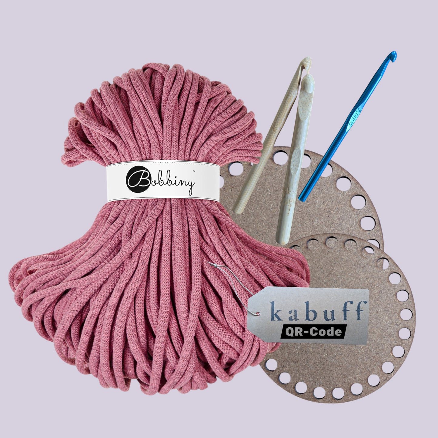 DIY Häkelset mit Jumbo Garn – Korbset Blossom