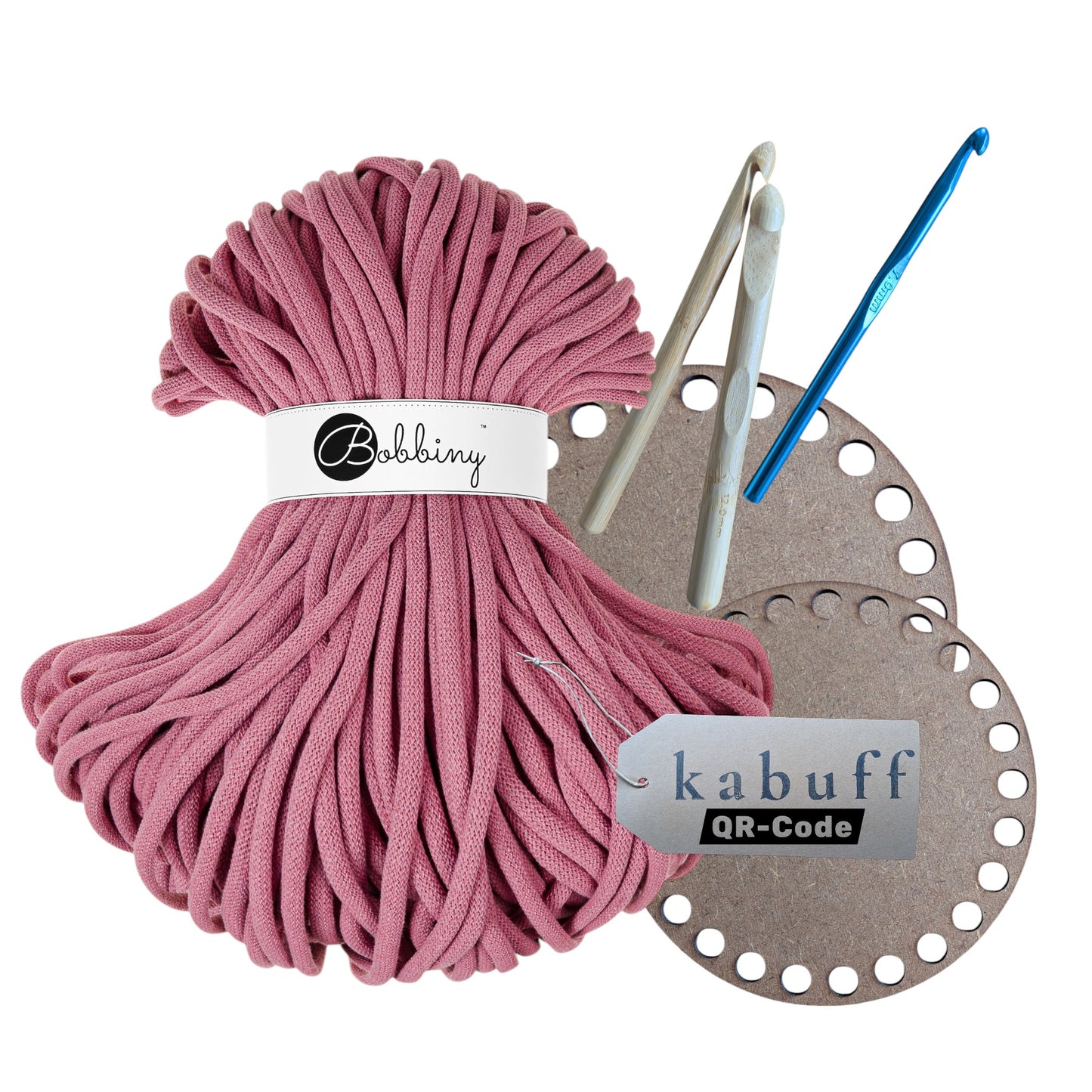 DIY Häkelset mit Jumbo Garn – Korbset Blossom