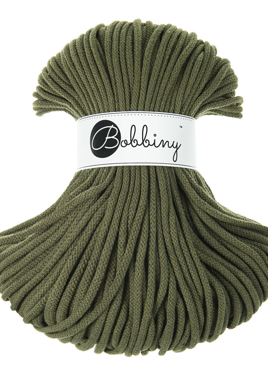 Bobbiny Junior Garn – 5 mm, 100 m, Avocado