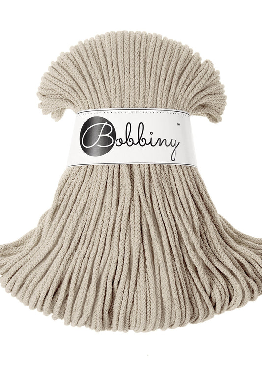 Bobbiny Junior Garn – 3 mm, 100 m, Beige