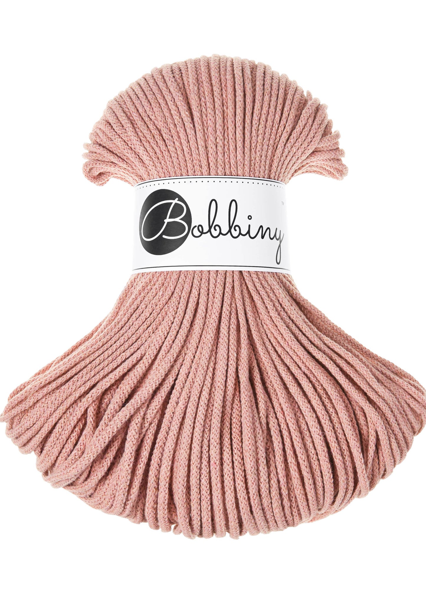 Bobbiny Junior Garn – 3 mm, 100 m, Blush
