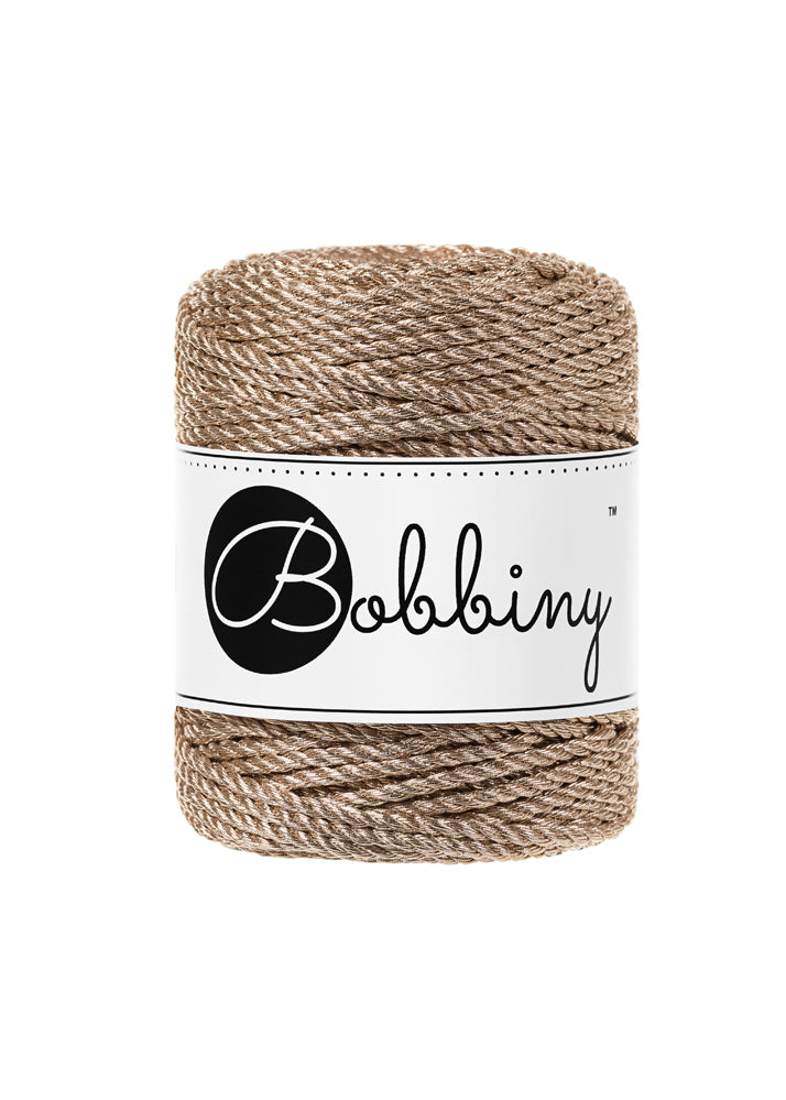 Metallic Rope Bobbiny Champagne