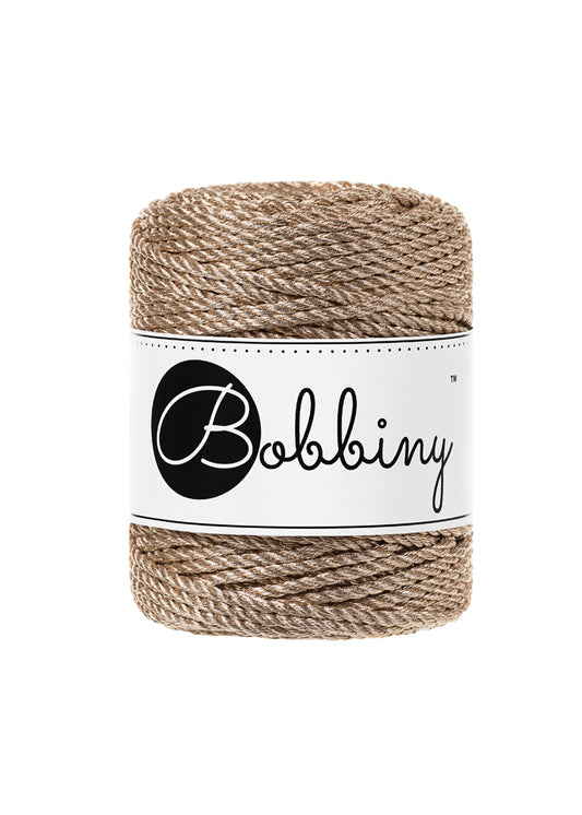 Metallic Rope Bobbiny Champagne