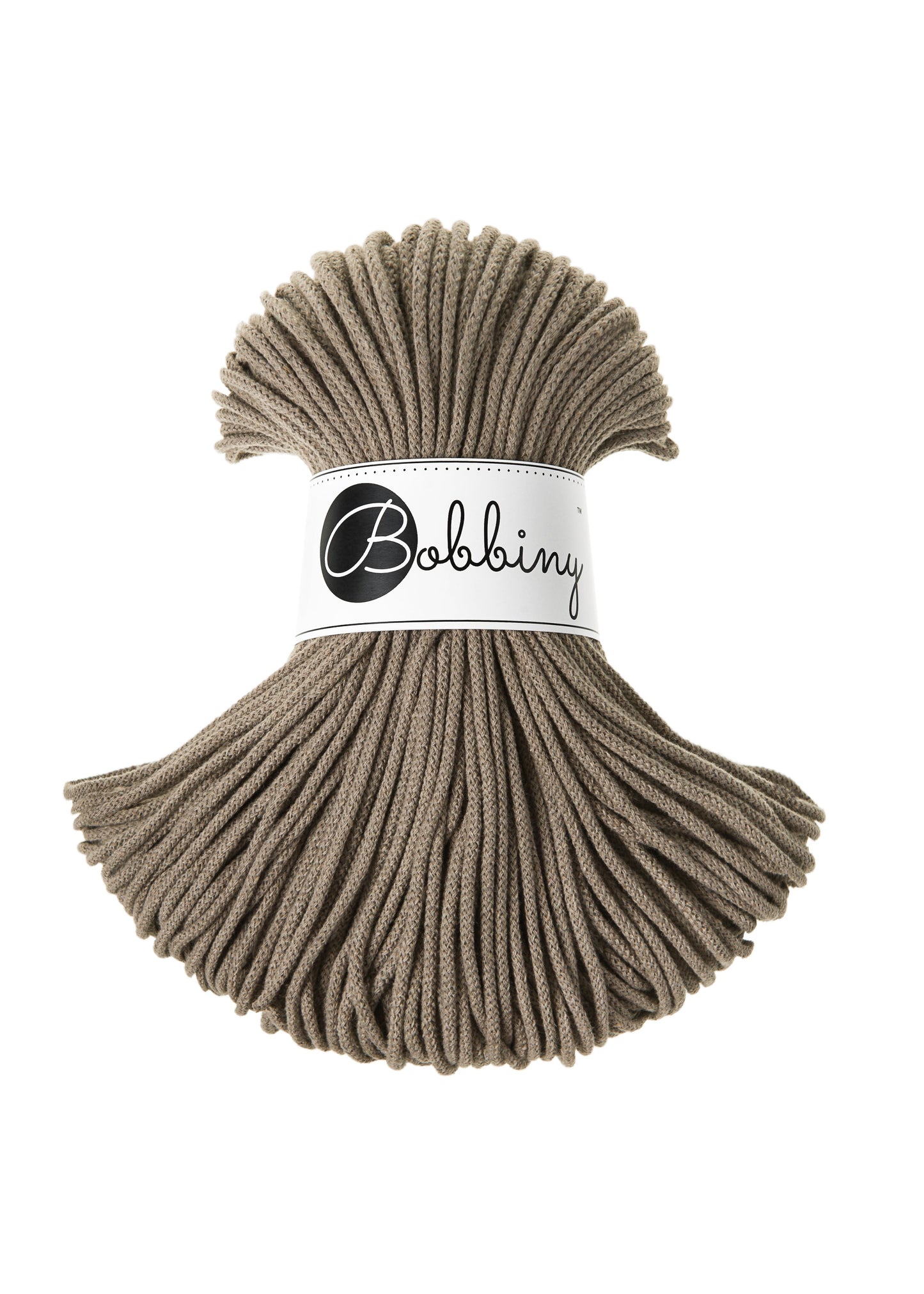 Bobbiny Junior Garn – 3 mm, 100 m, Coffee