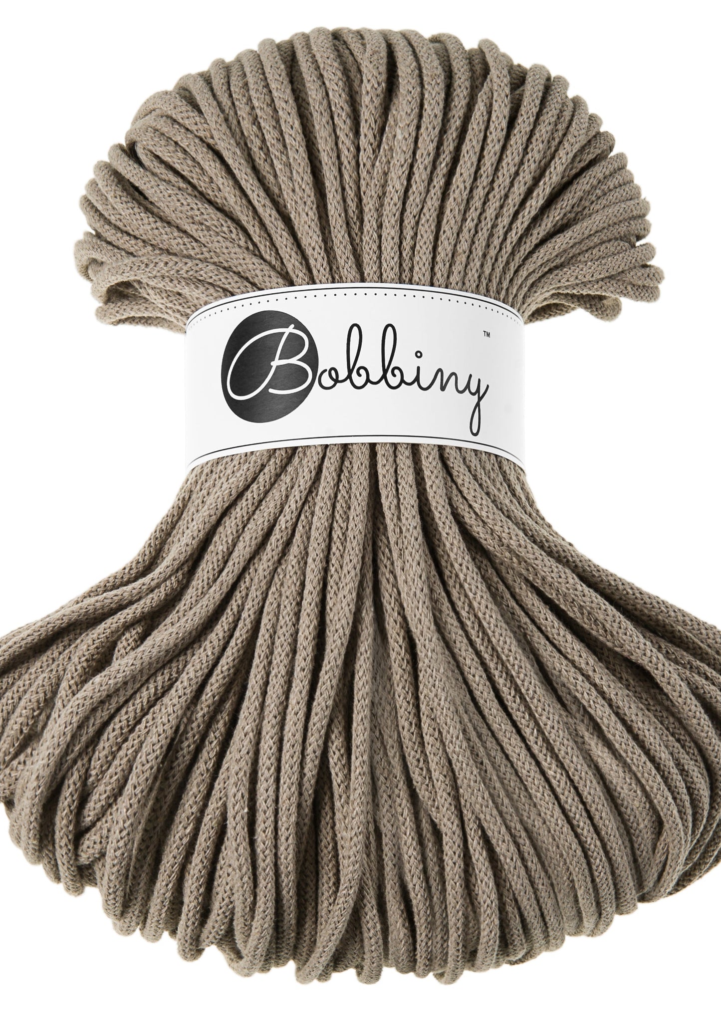Bobbiny Junior Garn – 5 mm, 100 m, Coffee