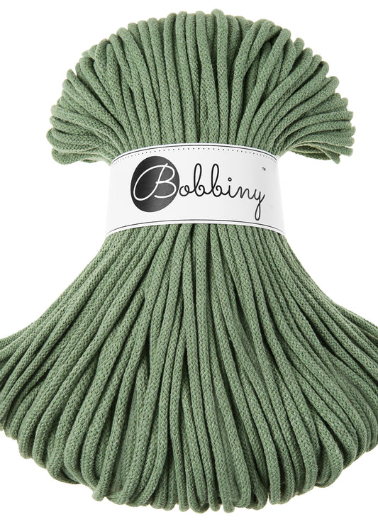 Bobbiny Junior Garn – 5 mm, 100 m, Eukalyptus Green
