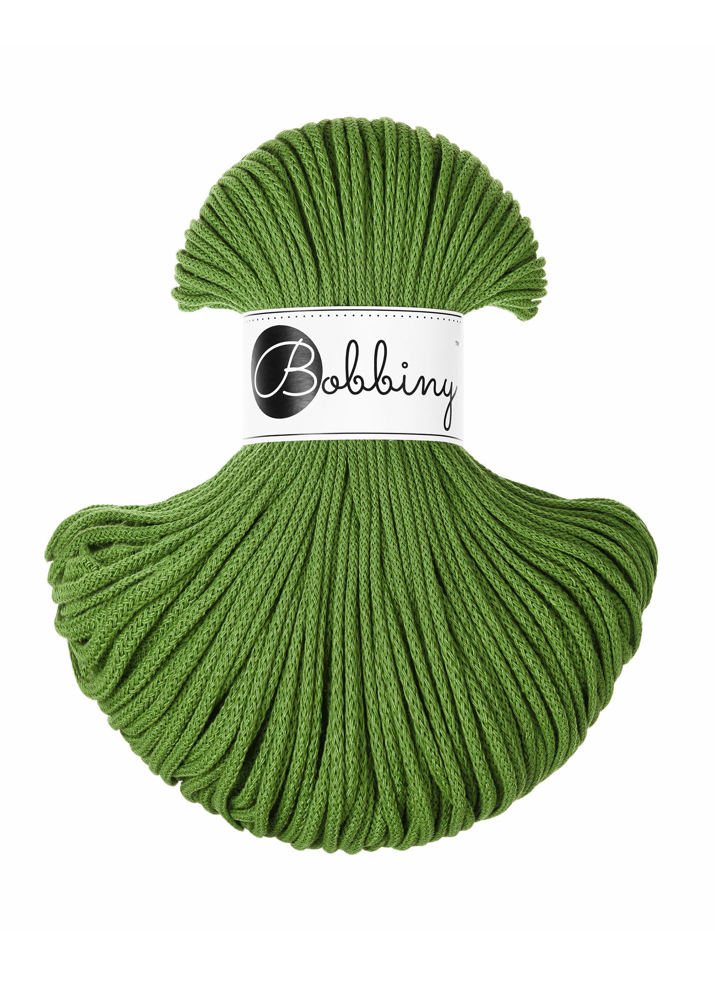 Bobbiny Junior Garn – 3 mm, 100 m, Moss green