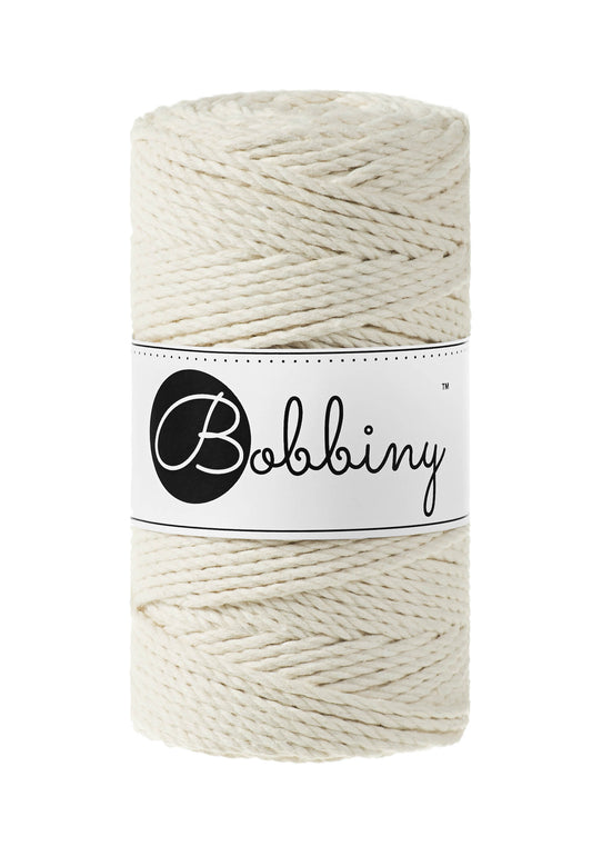 Bobbiny 3PLY Makramee-Schnur 3mm 100m Natural
