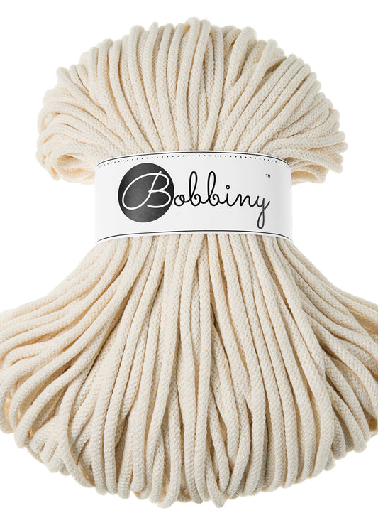 Bobbiny Junior Garn – 5 mm, 100 m, Natural