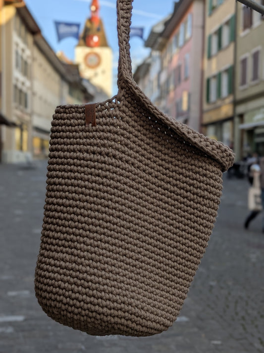 Hängetasche aus Recycling-Baumwolle XL