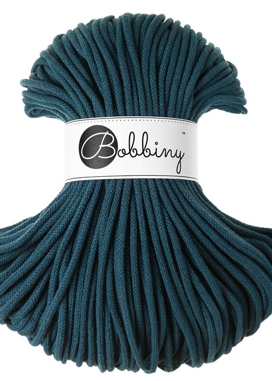 Bobbiny Junior Garn – 5 mm, 100 m, Peacock Blue