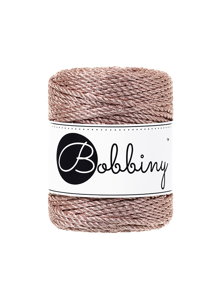 Metallic Rope Bobbiny Rose gold