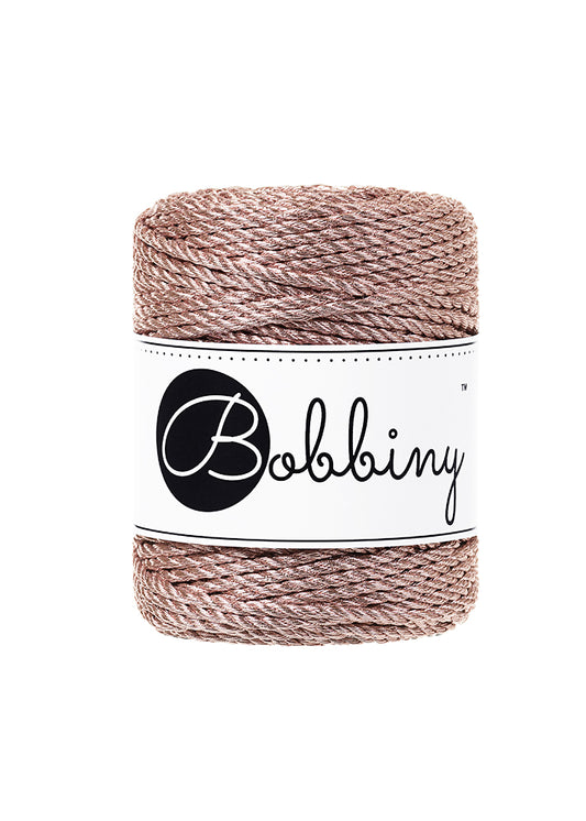 Metallic Rope Bobbiny Rose gold