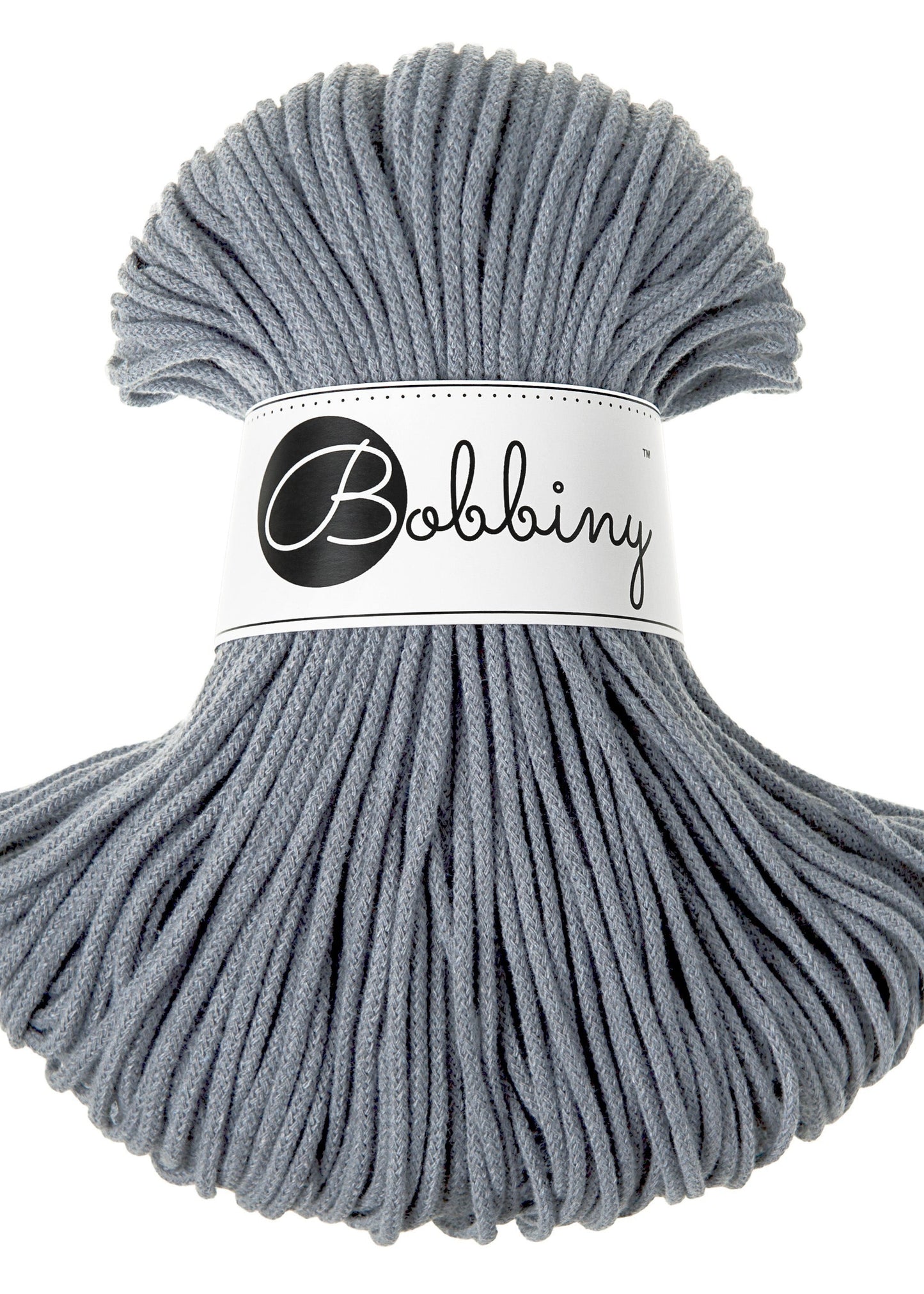 Bobbiny Junior Garn – 3 mm, 100 m, Steel