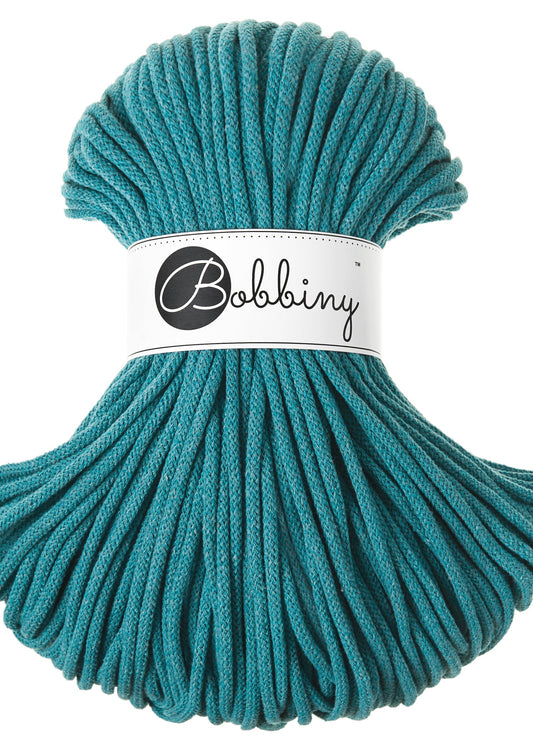 Bobbiny Junior Garn – 5 mm, 100 m, Teal