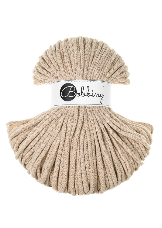 Bobbiny Junior Garn – 5 mm, 100 m, Warm Beige