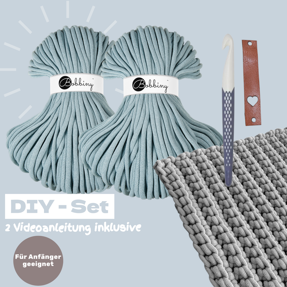 DIY Teppich Häkelset – Misty | Teppich selber häkeln