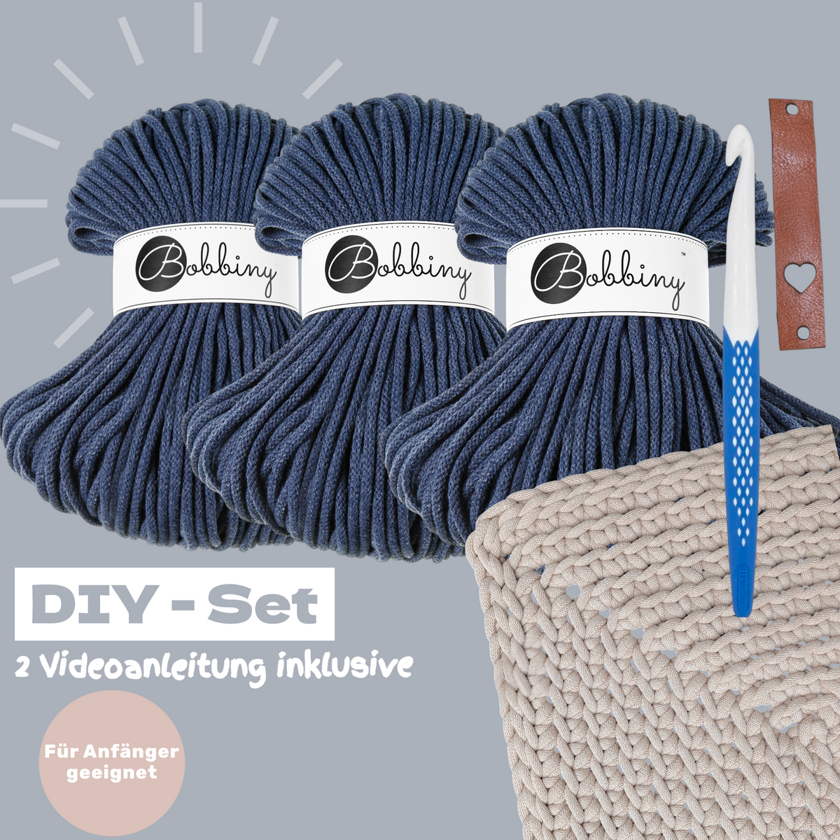 DIY Teppich Häkelset – Jeans | Teppich selber häkeln