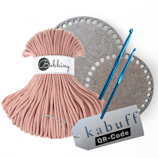 Häkelkorb-Set in Blush