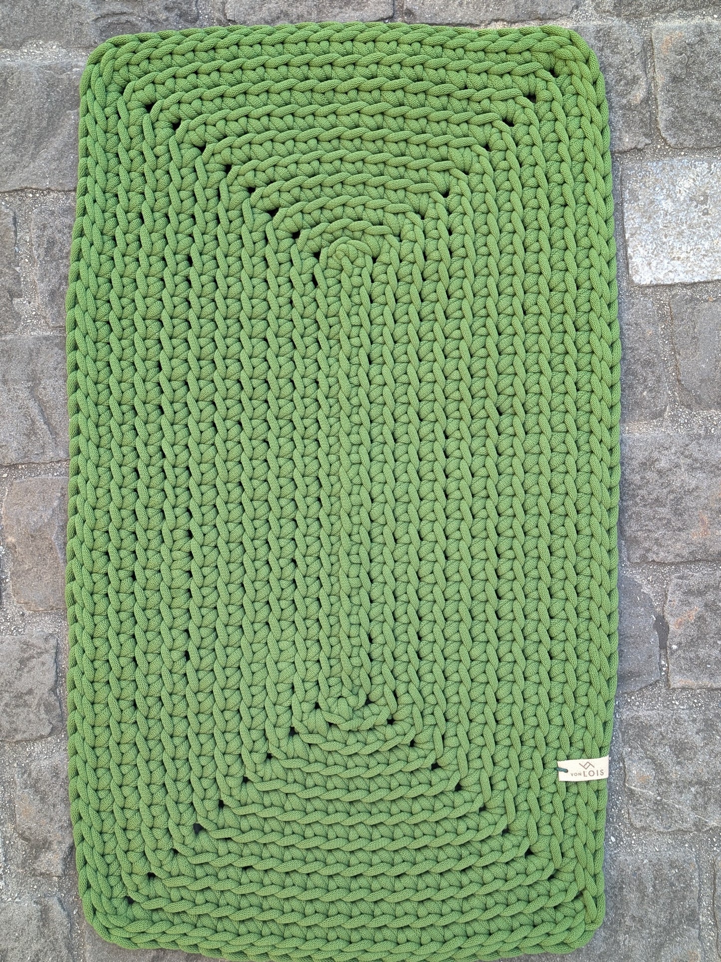 Teppich aus recycelter Baumwolle (9mm Garn)
