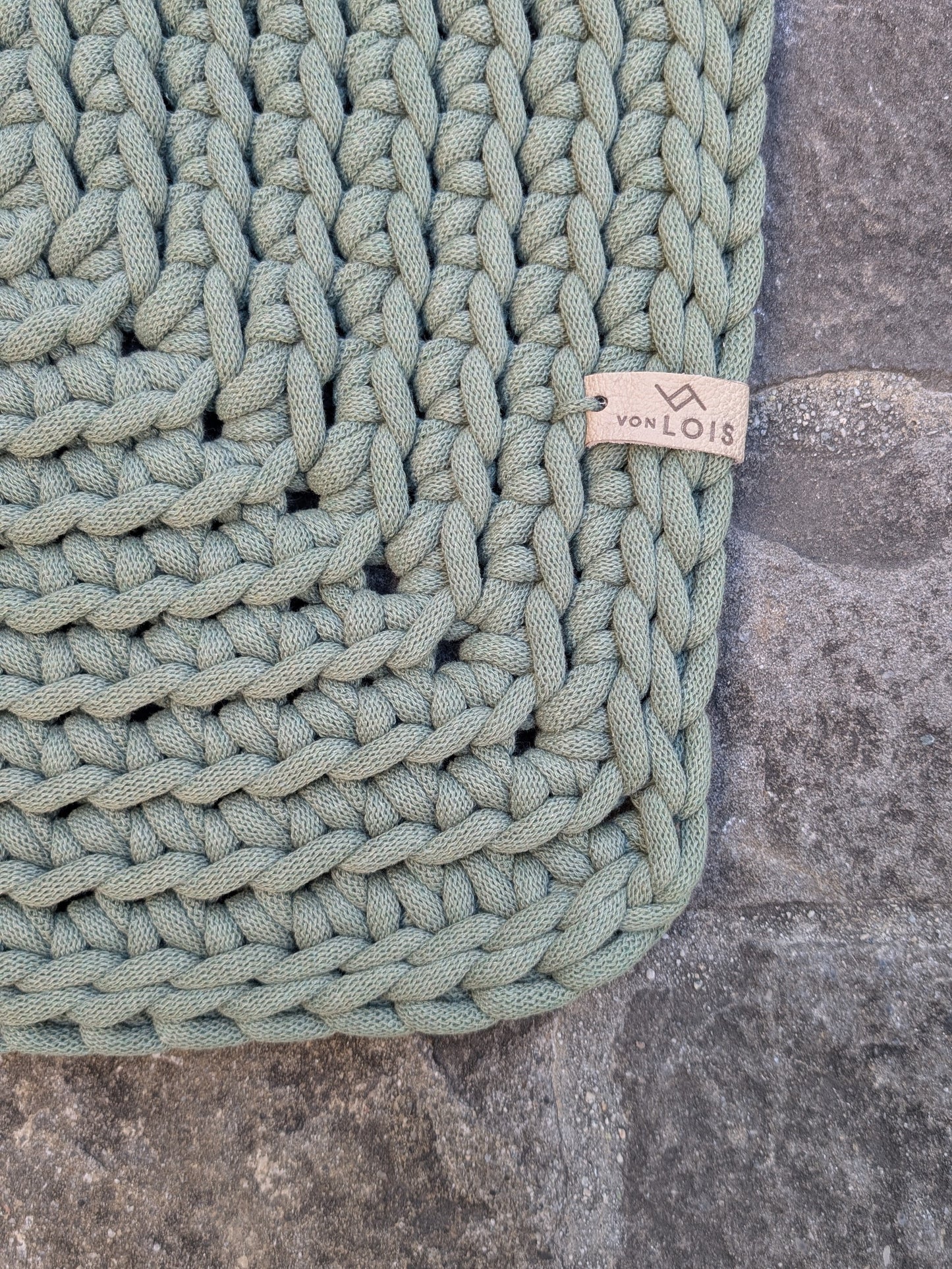Teppich aus recycelter Baumwolle (9mm Garn)
