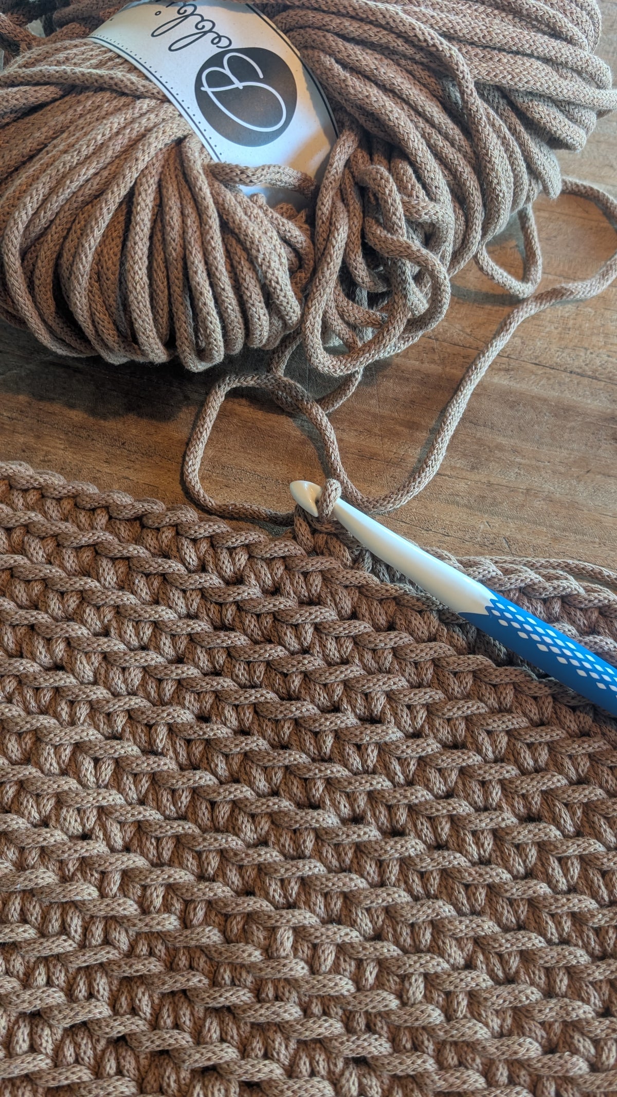 DIY Teppich Häkelset – Wein Red| Teppich selber häkeln