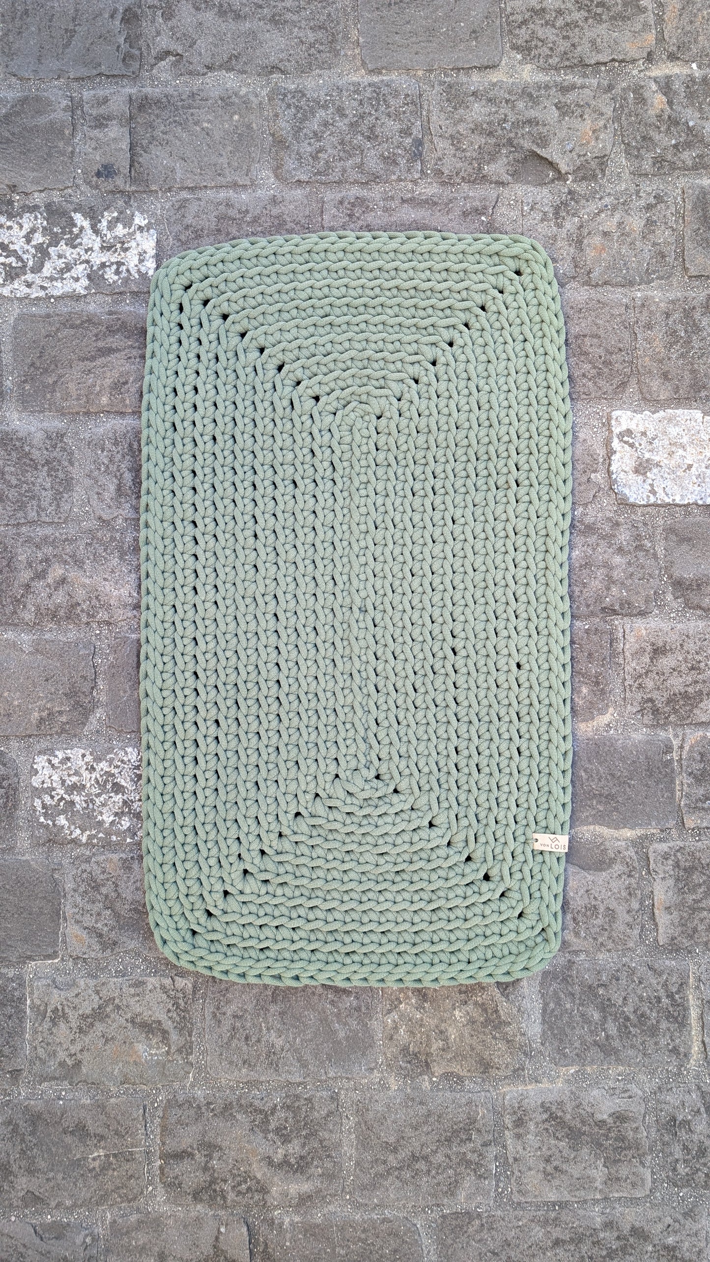 Teppich aus recycelter Baumwolle (9mm Garn)